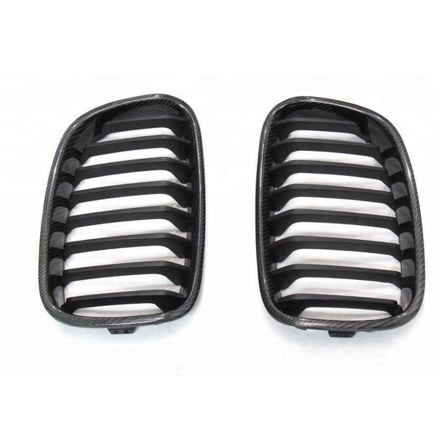 BMW 1 Series F20/F21 LCI CARBON FIBRE OEM Style Front Kidney Grilles (2015–2017)