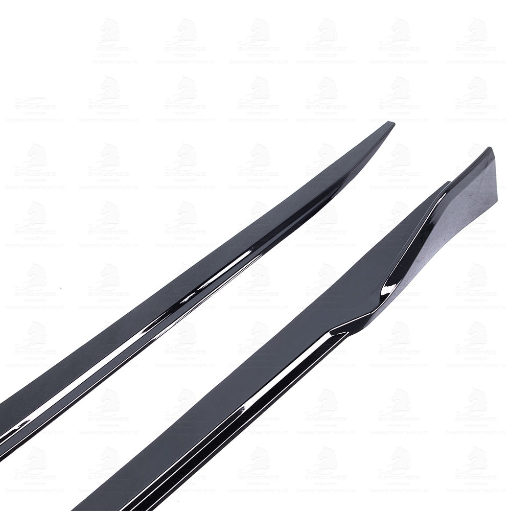 BMW G22 G23 4 Series GLOSS BLACK Performance Style V2 Side Skirts (2021–2023)