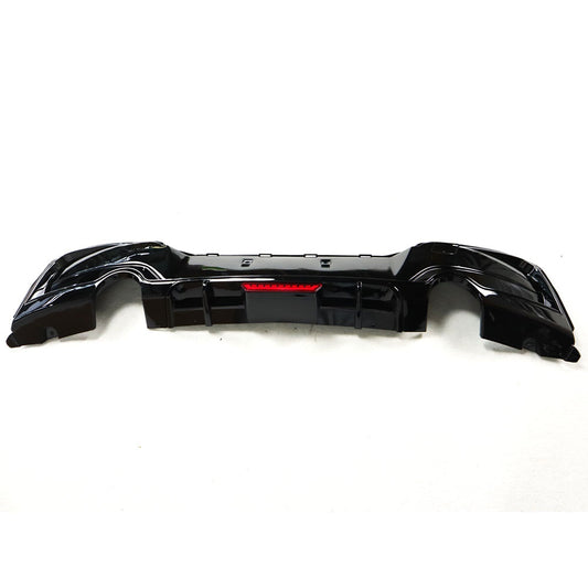BMW 1 Series F20 GLOSS BLACK M Sport Style Rear Diffuser with LED – Dual Outlet (2011–2019)