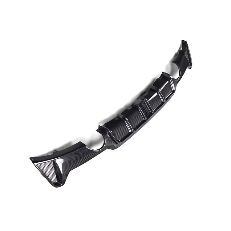 BMW F32 F33 F36 4 Series CARBON FIBRE Rear Diffuser with Dual Tips & LED Light (2014+)