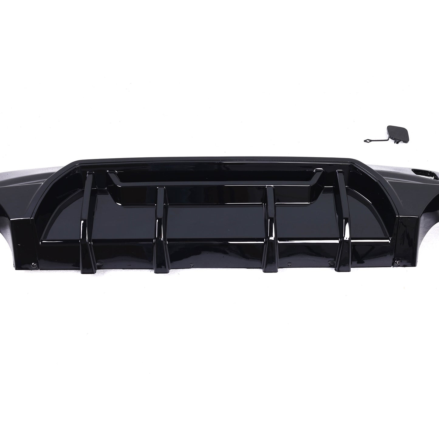 BMW F40 1 Series GLOSS BLACK Competition Style Rear Diffuser – Single Exit Each Side (2019–Present)