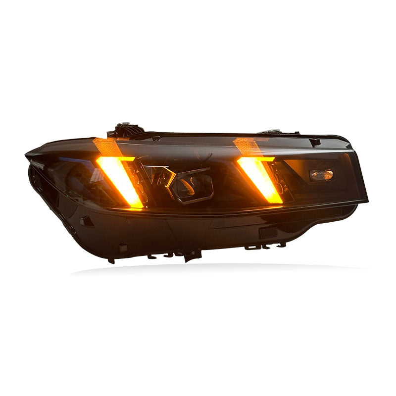 BMW G20 & G28 3 Series (2023–2024) Snake Eyes Style LED Headlights – Yellow/White DRL Switchable (Plug & Play Upgrade)