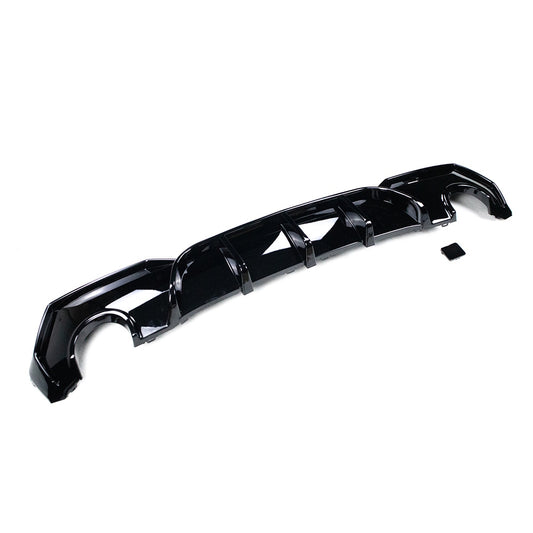 BMW G22 G23 4 Series GLOSS BLACK M-Performance Style Rear Diffuser (2020+)