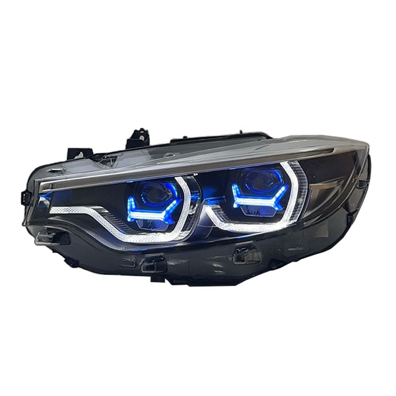 BMW 4 Series F32/F33/F36 & M4 F82 M4 Style Headlights – White DRL (2014–2020)
