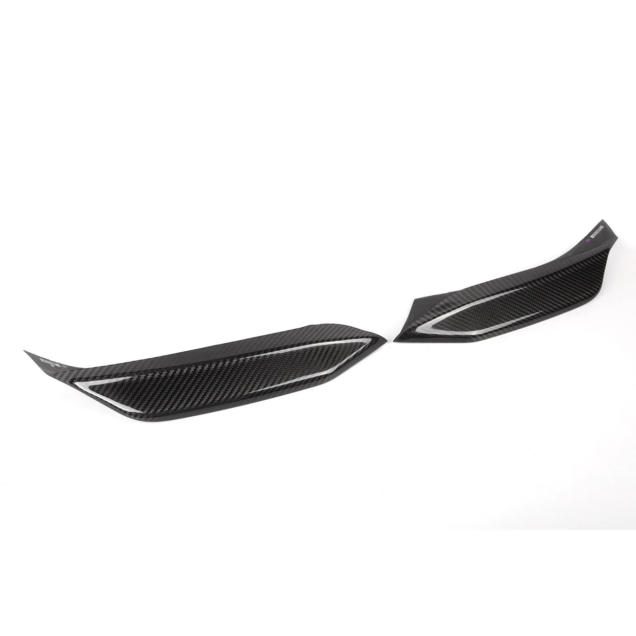 BMW F80 M3 & F82 M4 CARBON FIBRE M-Performance Style Front Upper Lip Splitter Flaps