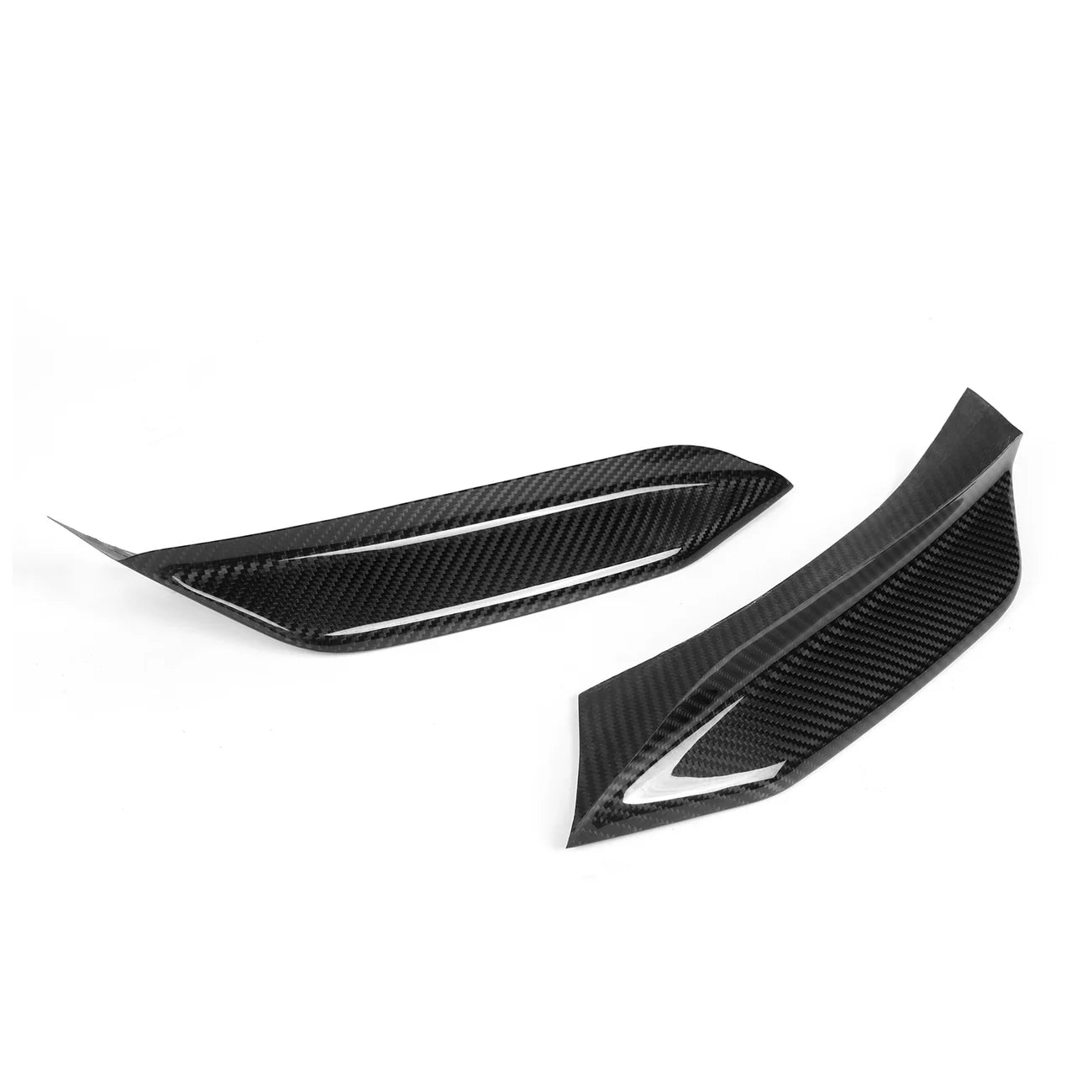 BMW F80 M3 & F82 M4 CARBON FIBRE M-Performance Style Front Upper Lip Splitter Flaps