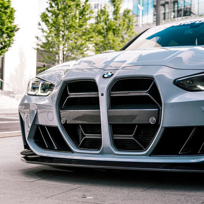 BMW M3/M4 G8x CSL STYLE FRONT GRILLES CARBON FIBRE (WITH ACC / WITHOUT ACC)