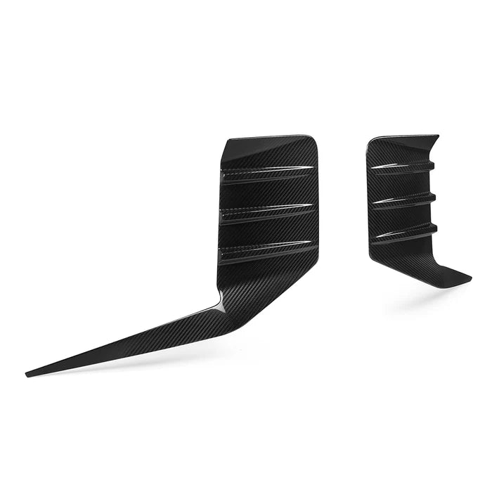 BMW M2 G87 Performance Style CARBON FIBRE Rear Bumper Inserts