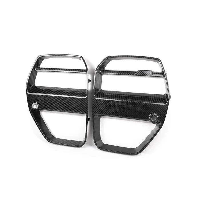 BMW M3/M4 G8x GTS STYLE FRONT GRILLES CARBON FIBRE (WITH ACC / WITHOUT ACC)