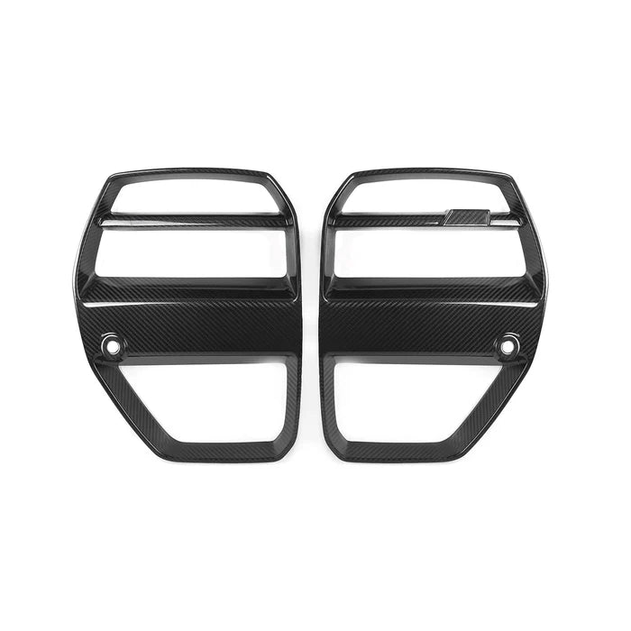 BMW M3/M4 G8x GTS STYLE FRONT GRILLES CARBON FIBRE (WITH ACC / WITHOUT ACC)