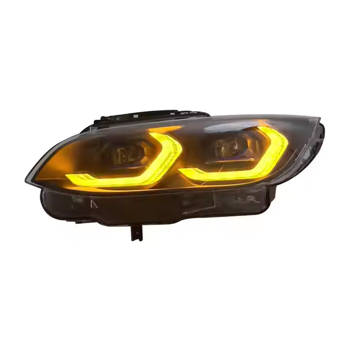 BMW 3 Series E92/E93 LED Headlights (2005–2012) – Yellow/White DRL, Plug & Play