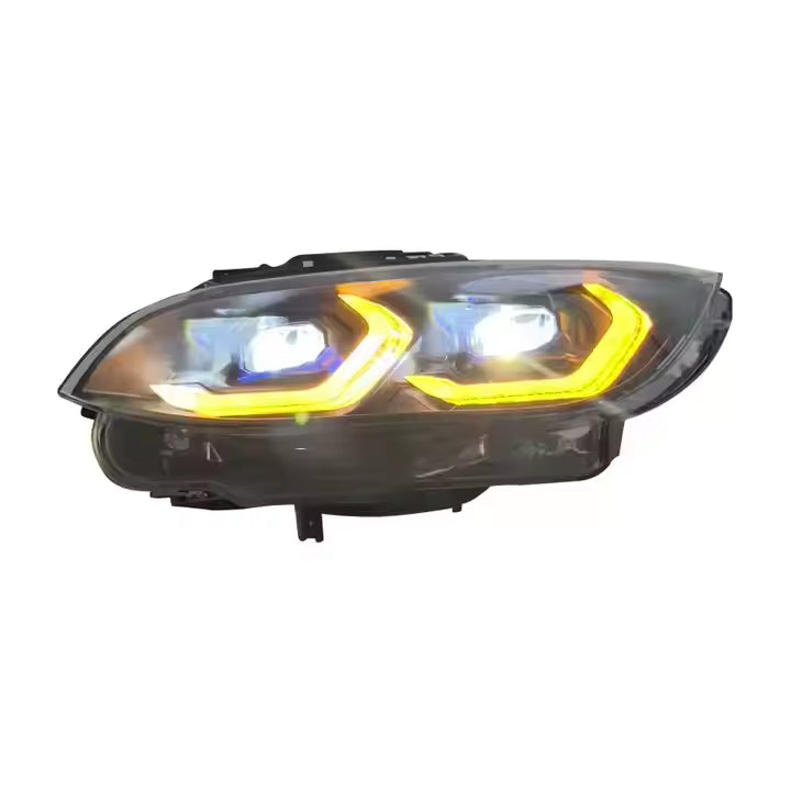 BMW 3 Series E92/E93 LED Headlights (2005–2012) – Yellow/White DRL, Plug & Play